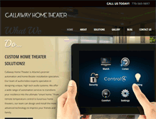 Tablet Screenshot of callawayhometheater.com